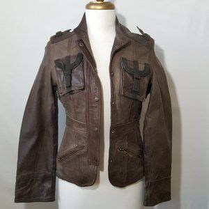 Wilsons Leather Snap Close Biker Jacket